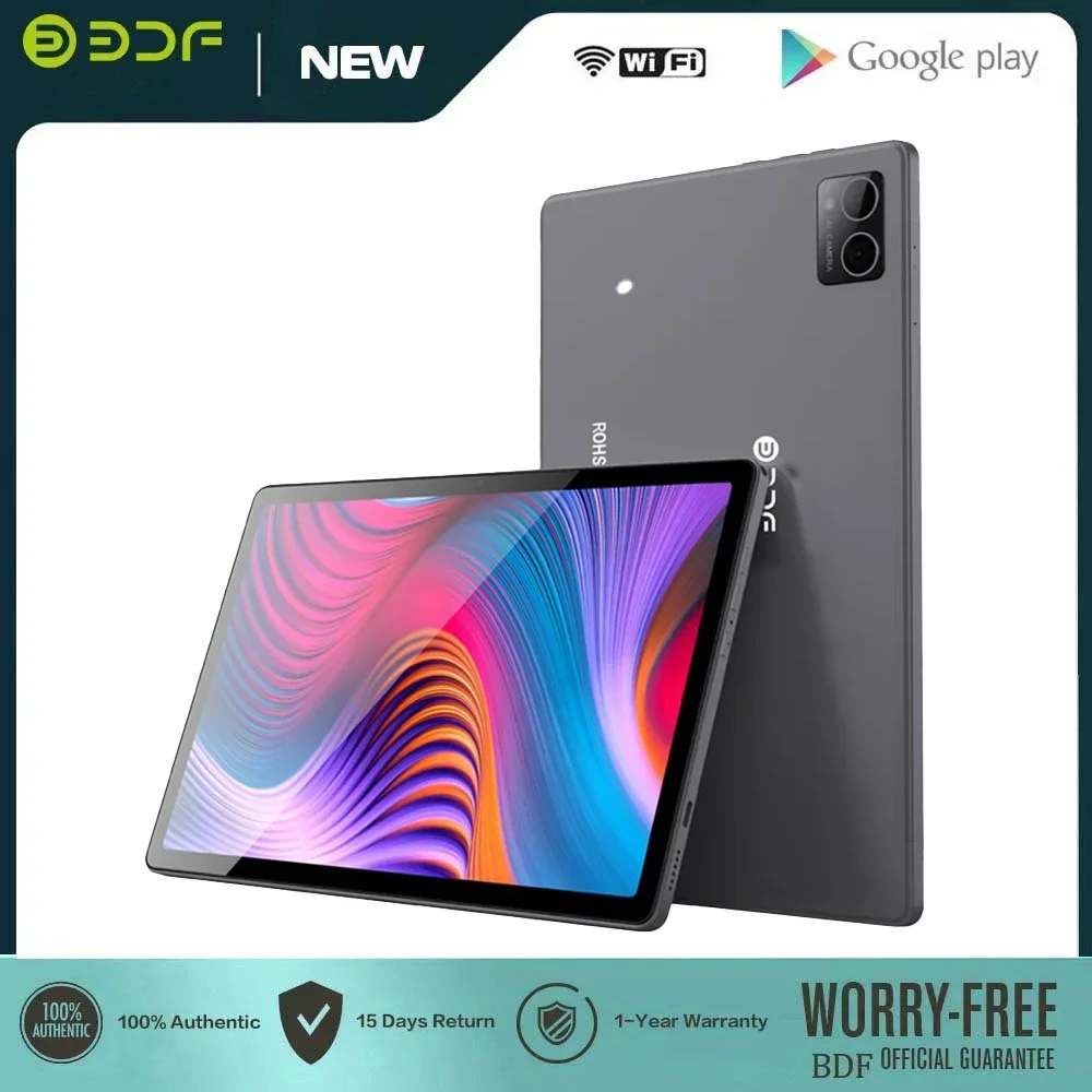 BDF Original P60 Tablet Pc 10.1 Inch 8GB RAM 256GB ROM Android 12 Octa Core 3G 4G LTE Internet WiFi Internet BT Global Version