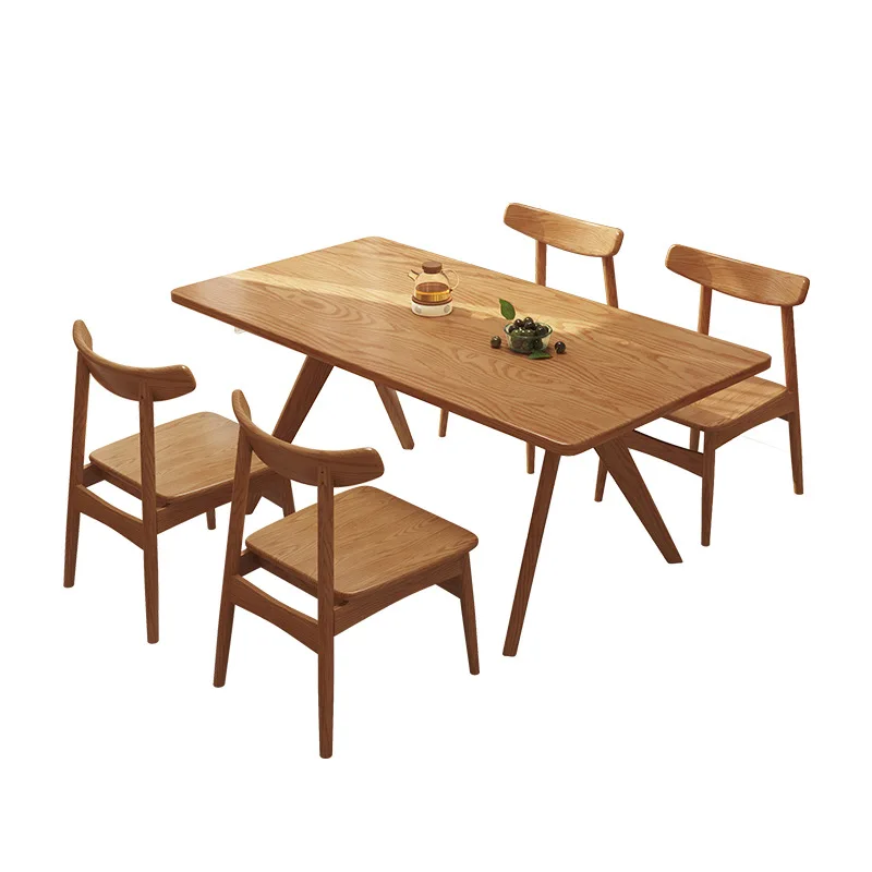 

Nordic ash wood solid wood combination rectangular large board rice household