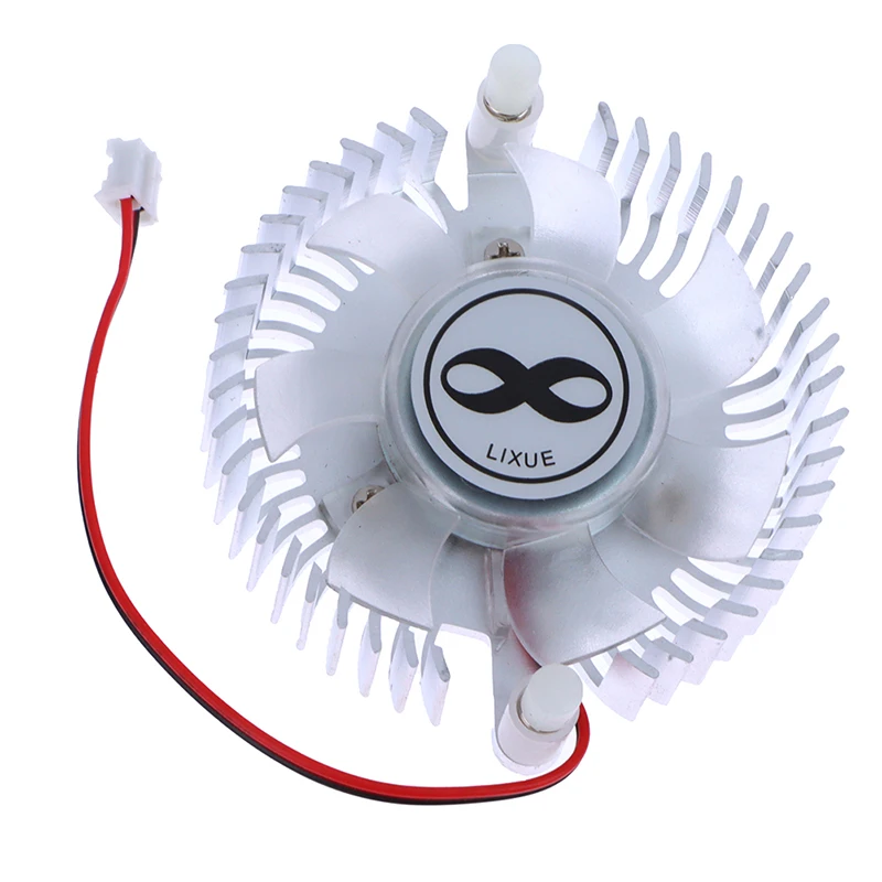 55mm Aluminum Heatsink And 12V Fan Combination Radiator Round Cooler Silent Fan Cooling Radiator