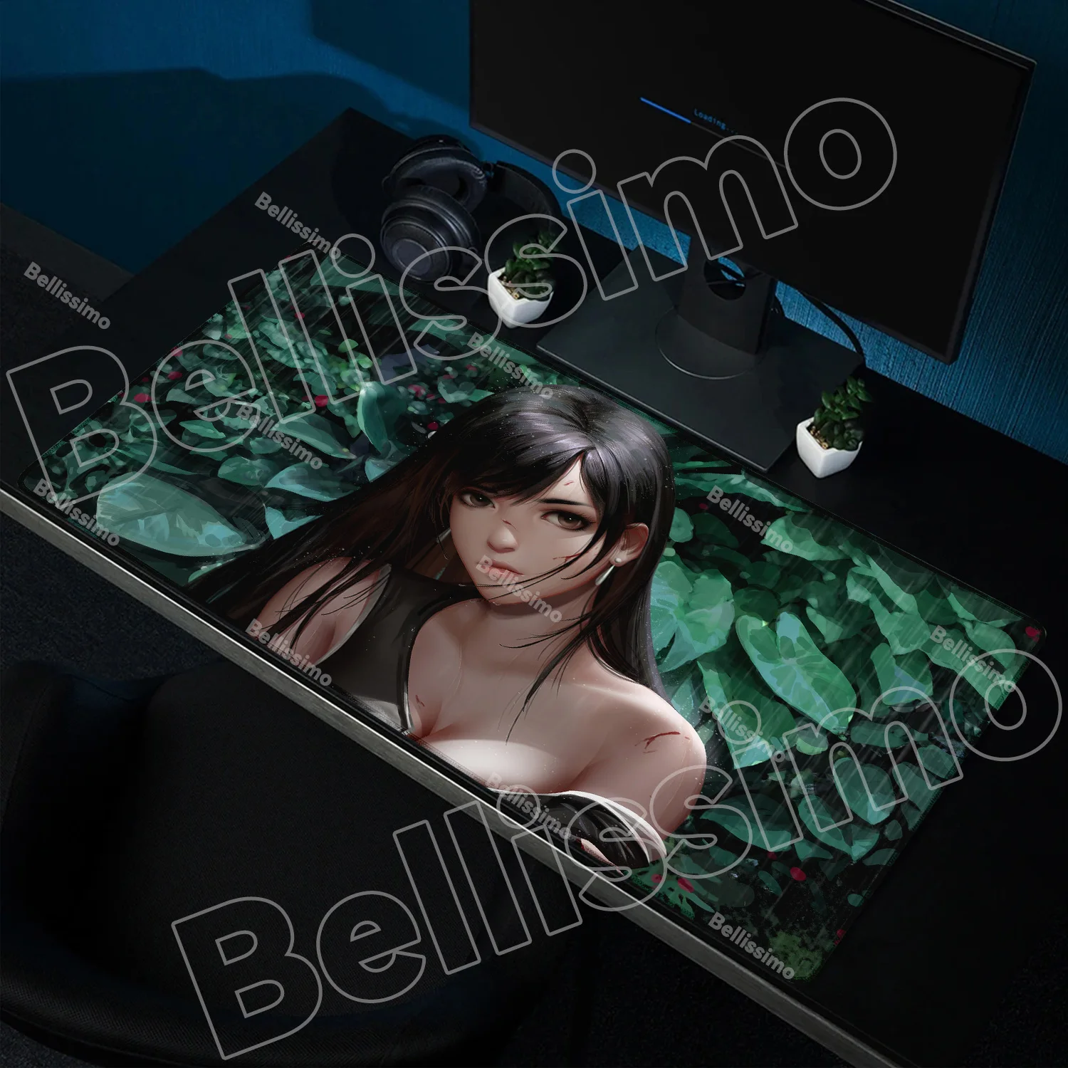 

Final Fantasy Animation Office Computer Desk Mat Table Keyboard Mouse Pad Laptop Cushion Non-slip For PC Accessory Mouse Carpet