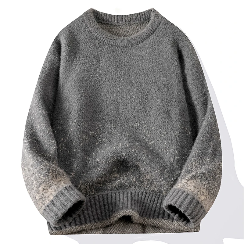 

Новая осенне-зимняя мужская одежда, толстовка с круглым вырезом, вязаная повседневная куртка, пальто с длинными рукавами, модный свитер, топы, пуловер, трикотажная рубашка