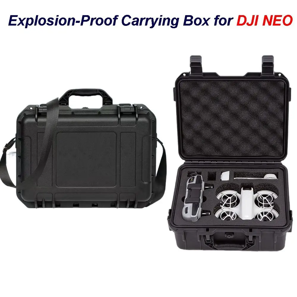 

Explosion-Proof Drone Carrying Box Hard Shell with Shoulder Strap Drone Accessories Shockproof PVC Handbag for DJI NEO