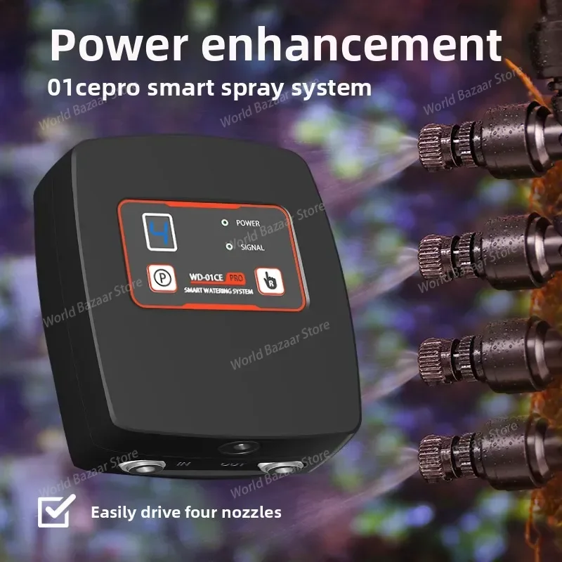 

Tropical rainforest tank sprinkler system, flower watering wonder, turtle timed sprayer WiFi automatic watering device