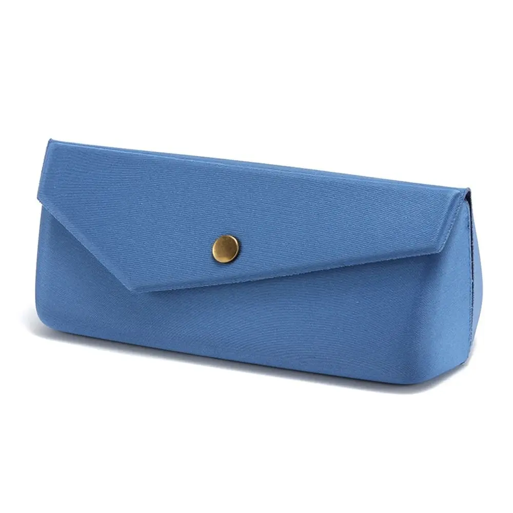 

Triangular Folding Glasses Box Portable Foldable Myopia Glasses Case Multifunctional Soft Glasses Sunglasses Bag Men Women
