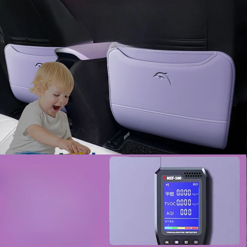 Für BYD Dolphin 2024 Leder Auto B-Säulen-Sitzrücken Anti-Kick-Schutzmatte Abdeckung Zierleiste Auto-Zubehör – Detail 6
