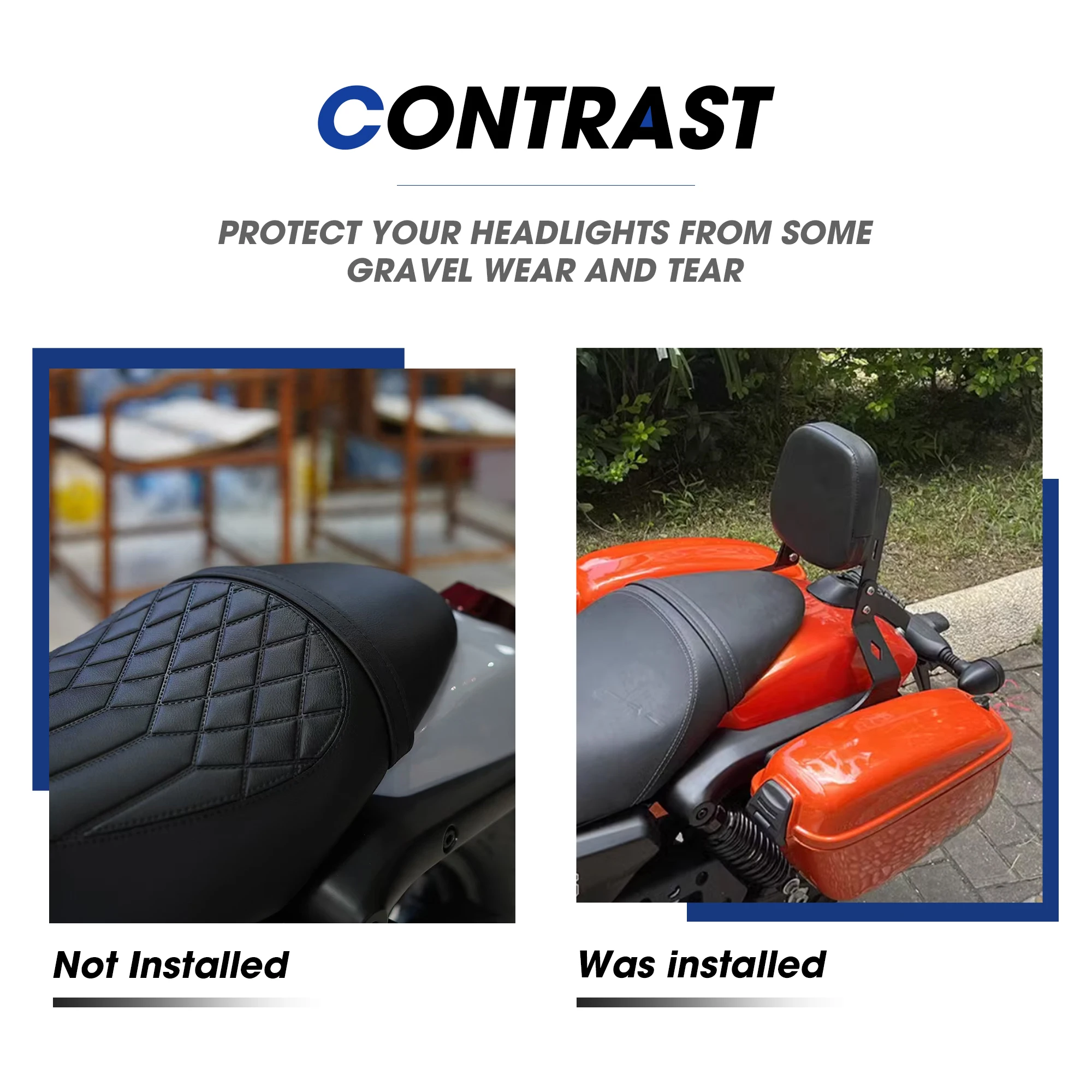 For QJMOTOR QJ SRV300 SRV250 300S Accessories Motorcycle Rear Passenger Backrest SRV 250 300 Rear Backrest Passenger