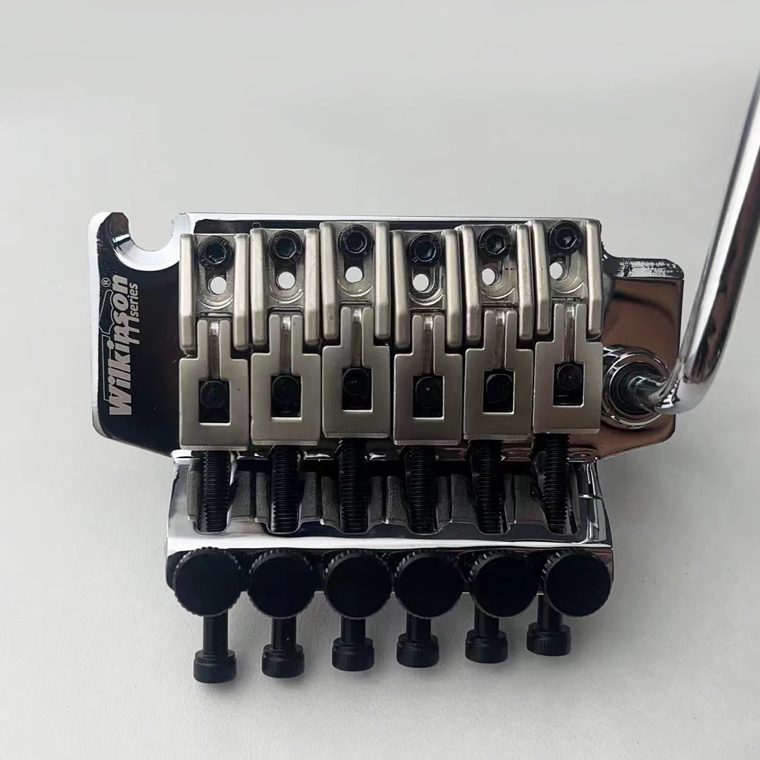Wilkinson 6-String Electric Guitar Double Locking Tremolo System Bridge Chrome Silver WODL1