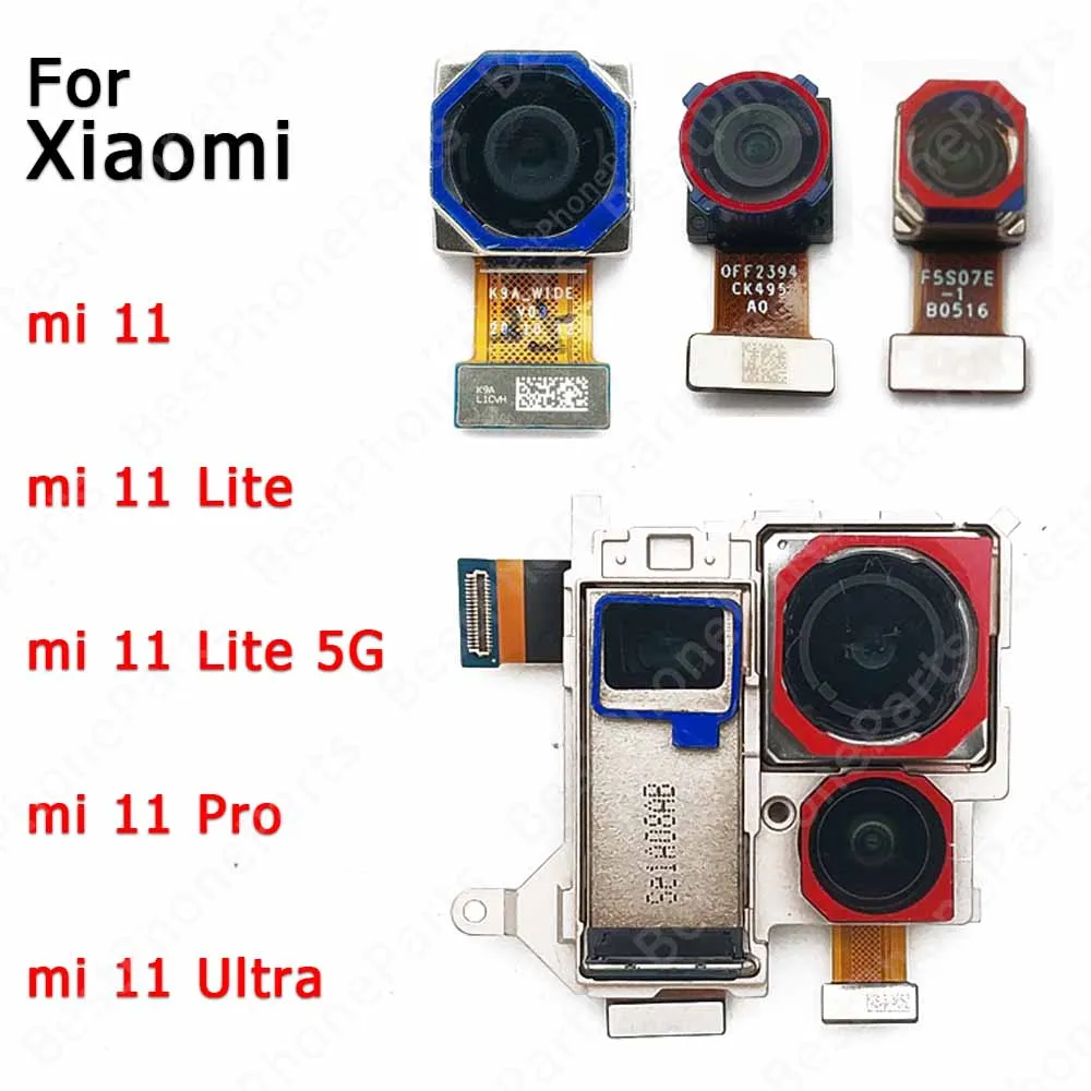 Rear Back Camera For Xiaomi Mi 11 Lite 5G Mi11 11T Pro Ultra Camera Module Backside View Replacement Spare Parts