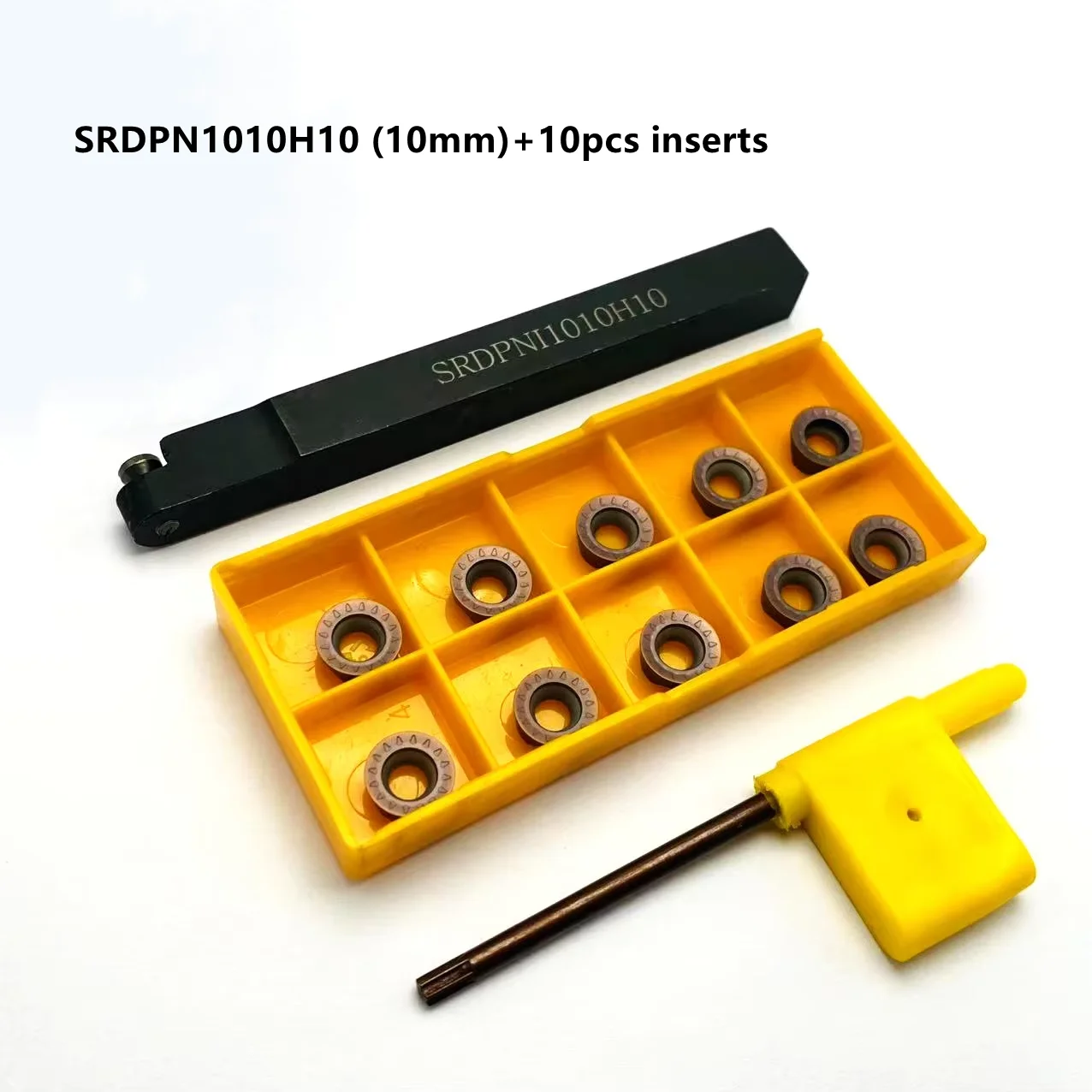 Boring Bar CNC Outer Tool Holder, SRDPN1010H10 SRDPN1212H10 SRDPN1616H10, Suporte da Ferramenta de Torneamento, RPMW1003MO, RPMT10T3MO, Inserção R5