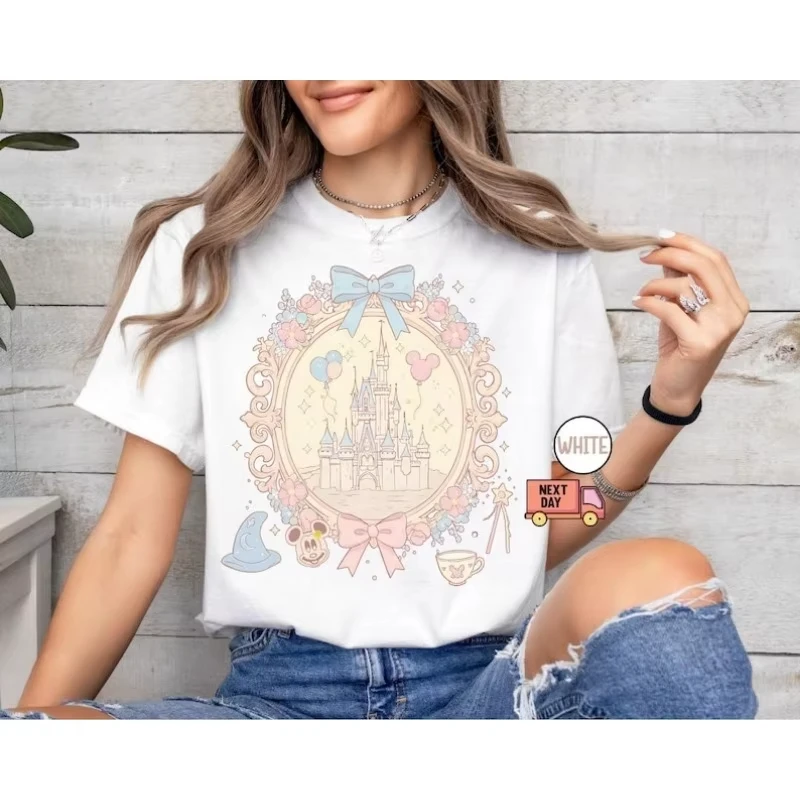 2026 NEW Summer Magic Castle T-shirt High-quality clothing for both men women suitable for casual wear for adults and children.
