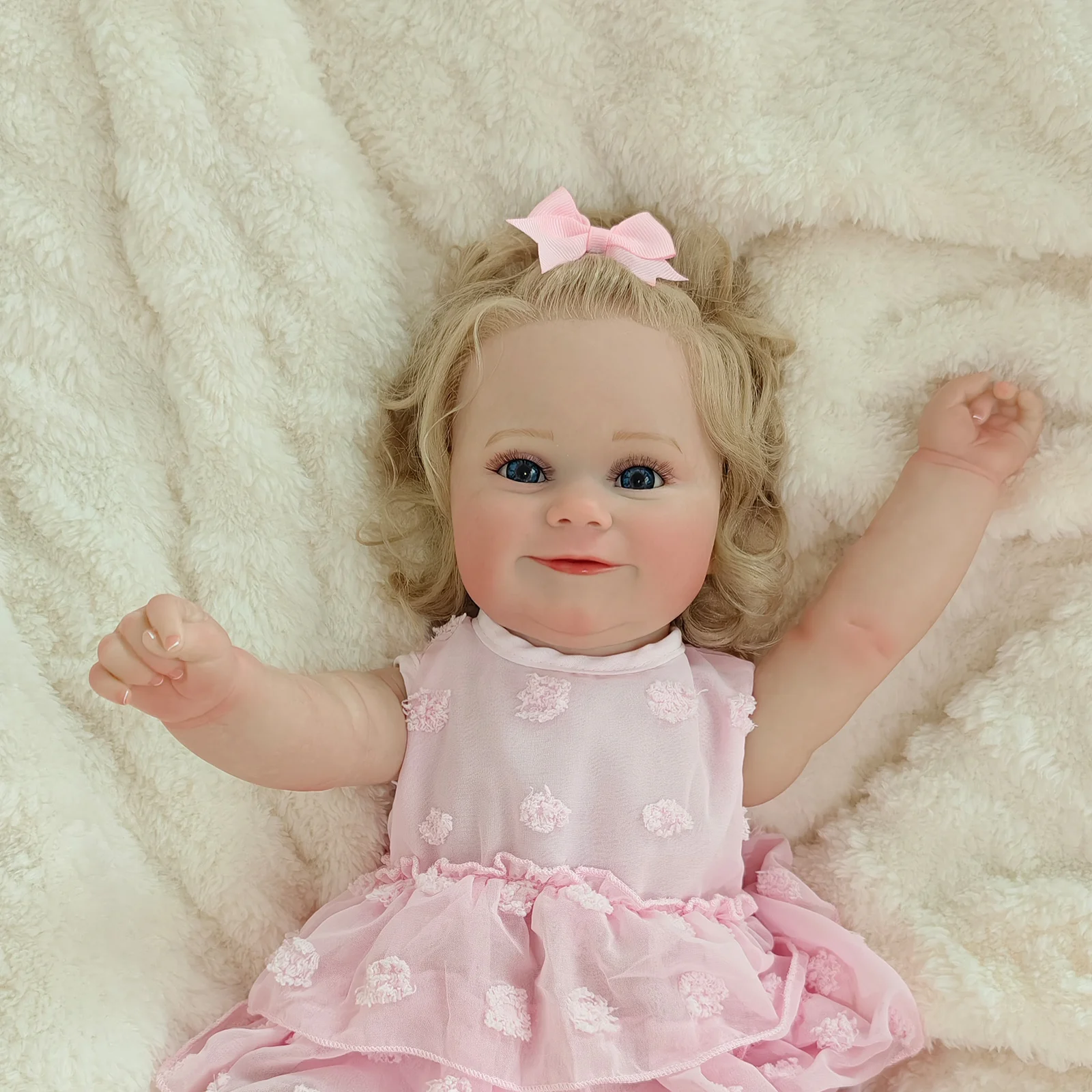 20-calowa/50-centymetrowa realistyczna lalka Reborn - ręcznie malowany, pełny korpus z silikonowego winylu - prezent urodzinowy/prezent świąteczny