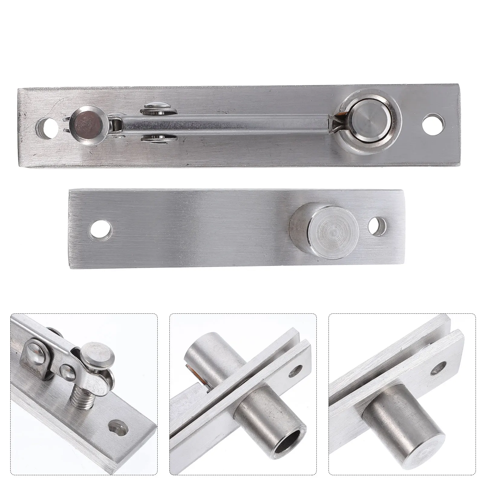 

1Set Revolving Door Hinges Stainless Steel Strong Load Capacity Thicken Contacts for Most Home Use Doors Pivot Hinge