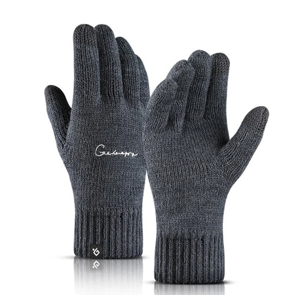 

Winter Warm Gloves for Men and Women, Outdoor Cycling Sports,Touchscreen Thickened Knitted Gloves, Cold resistant Gloves