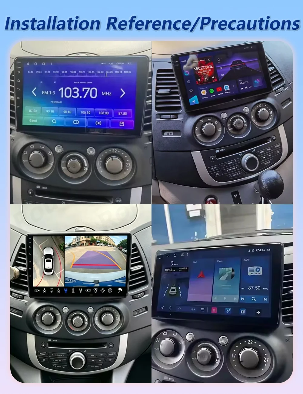 Car Radio Autoradio Carplay Android For Mitsubishi Grandis 1 2003 - 2011 GPS Navigation Video Multimedia Player Touch Screen DSP
