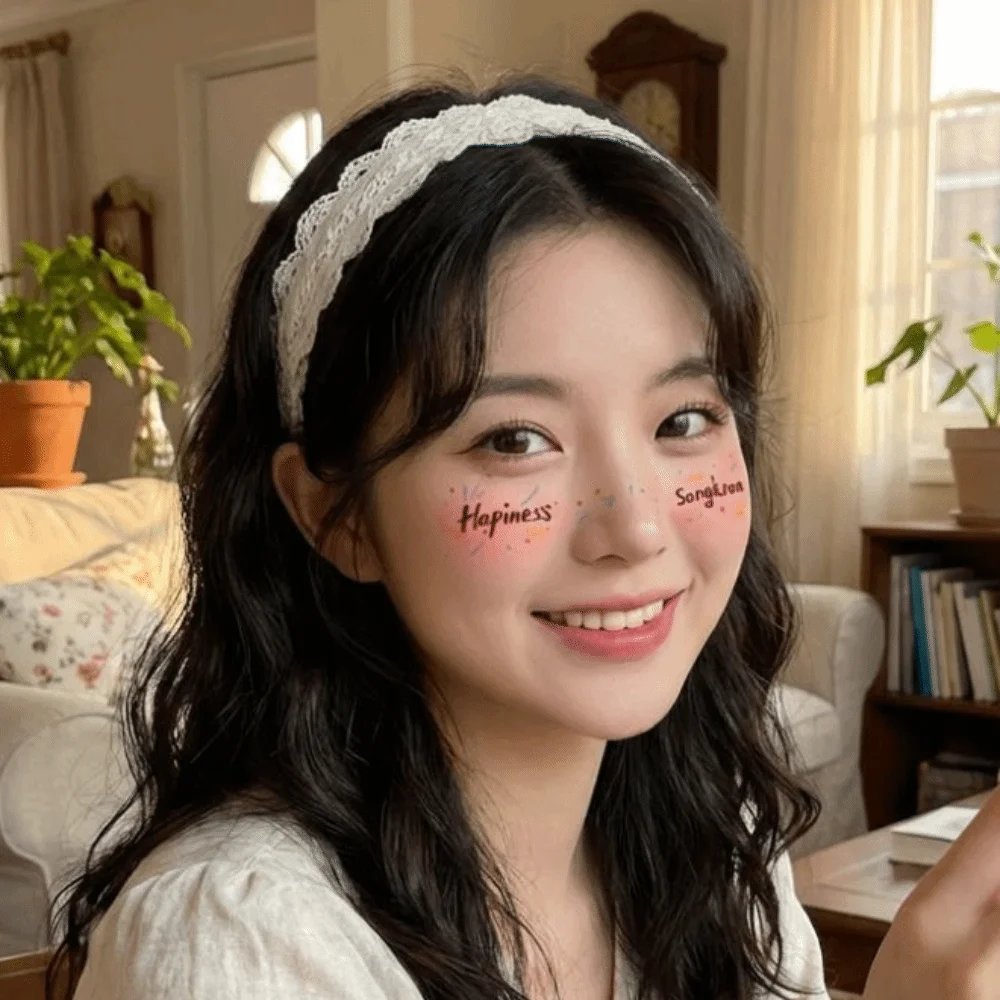 

Waterproof Freckles Blush Stickers Facial Art Disposable Face Temporary Tattoos Sparkle DIY Makeup Stickers Festival Decals