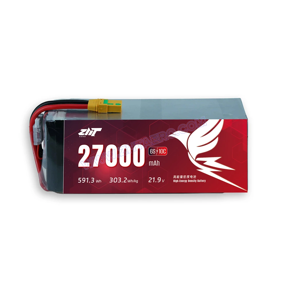 High Energy Density Solid-State Battery 6S 27000mAh Normal Voltage 21.9V Maximum Discharge Rate 10C