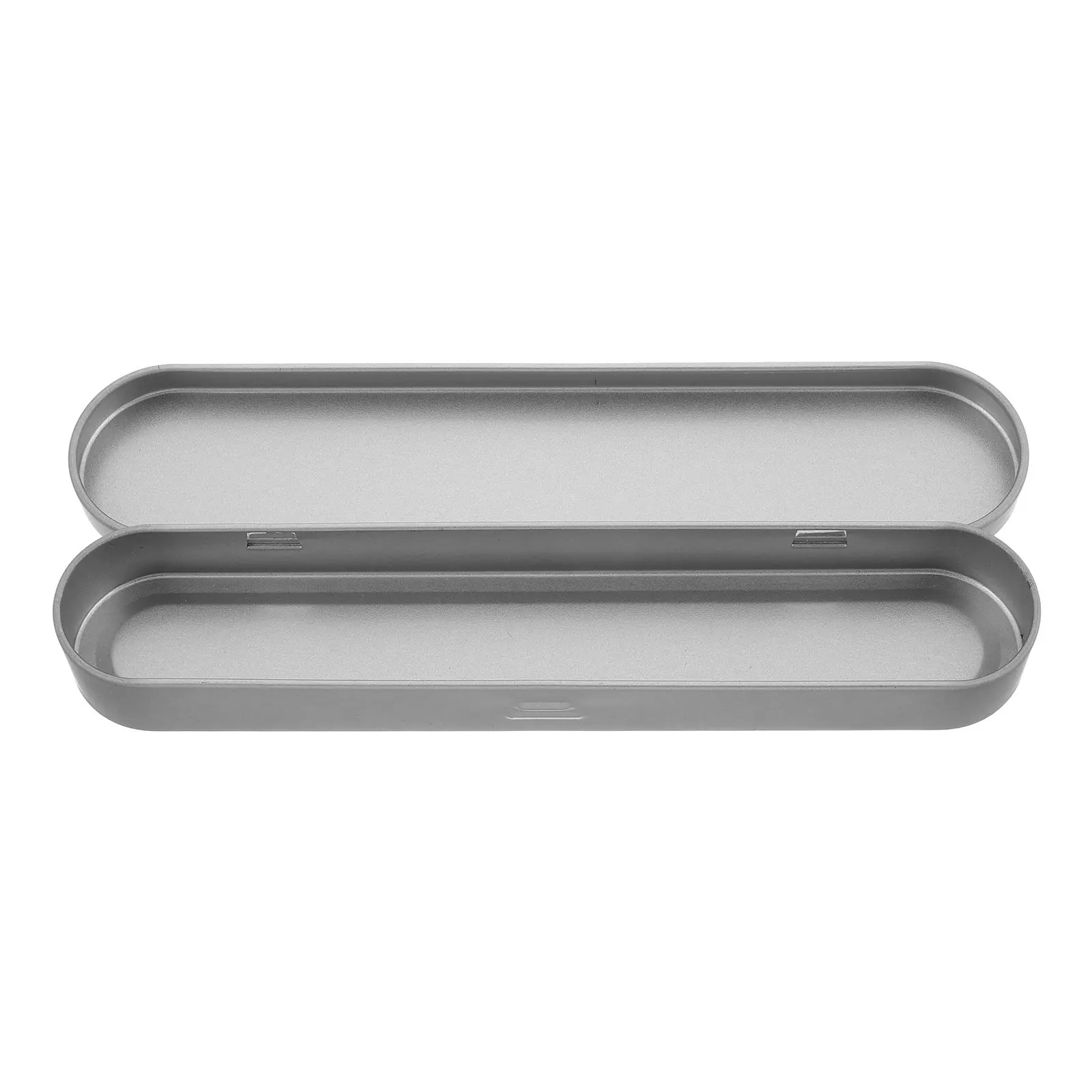 

Sturdy Iron Pen Box Metal Tongue Scraper Storage Case Portable Tweezer Holder Compact Rectangular Tin Organizer for Travel Daily