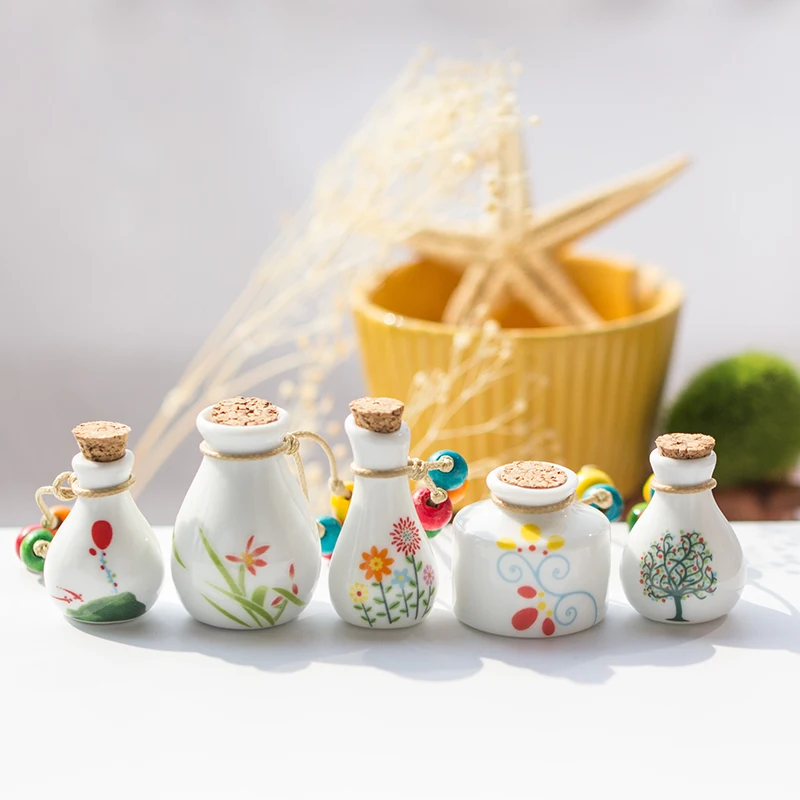 Śliczne perfumy butelka naszyjnik damskie ceramiczne klasyczne naszyjniki DIY ręcznie robiony naszyjnik dla kobiet prezent #1199