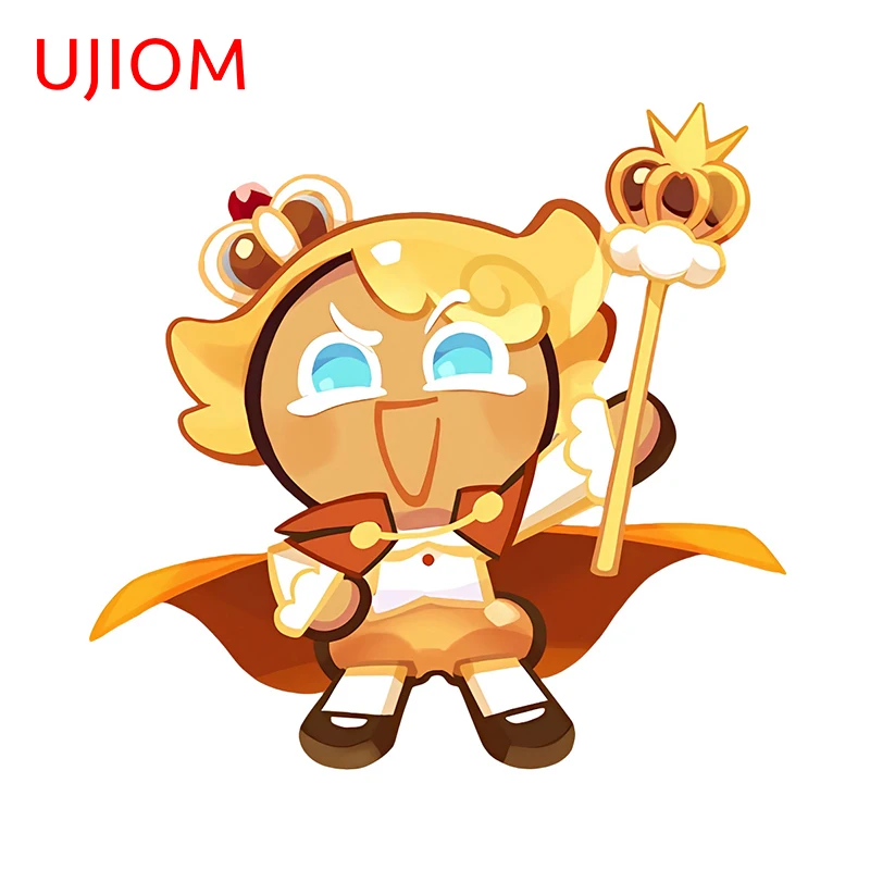 UJIOM 13cm X 12.4cm Cookie Run Cute Wall Sticker Funny Cartoon Character Design Baby Nursery Room Decor Decals Fashion Posters