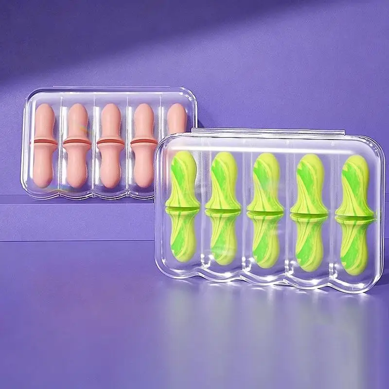 

Lightweight Soft Ear Plugs 4 10 Pcs Soft Lightweight Sponge Noise Cancelling Earplugs for Sleeping Reduce Noise for Travel Study