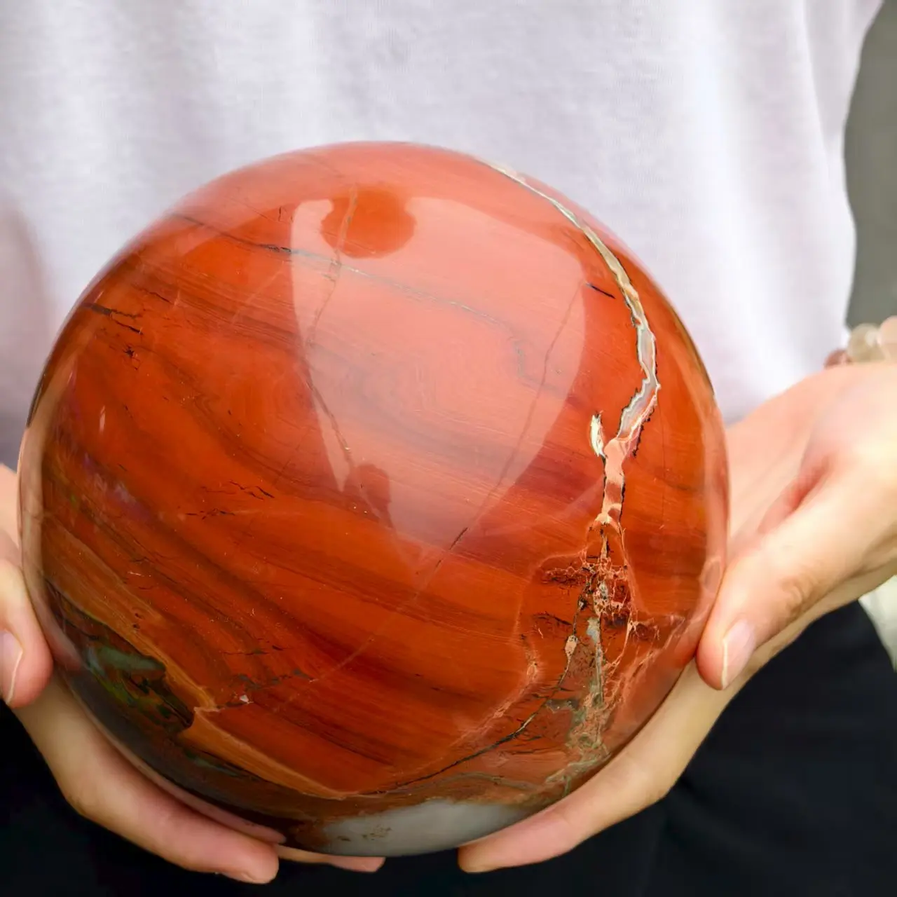 

Large!Natural Formed!Red Jasper Balls,Quartz Crystal Red Ore Polishing Balls, Minerals, Spiritual Energy, Healing Balls