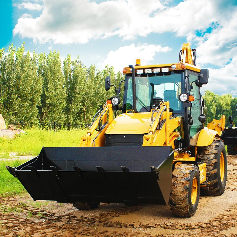 תוצרת סין גבוהה backhoe חופר מחפר הבית 4wd קטן backhoe loader חקלאי הסיטונאי טרקטור מותאם אישית למכירה