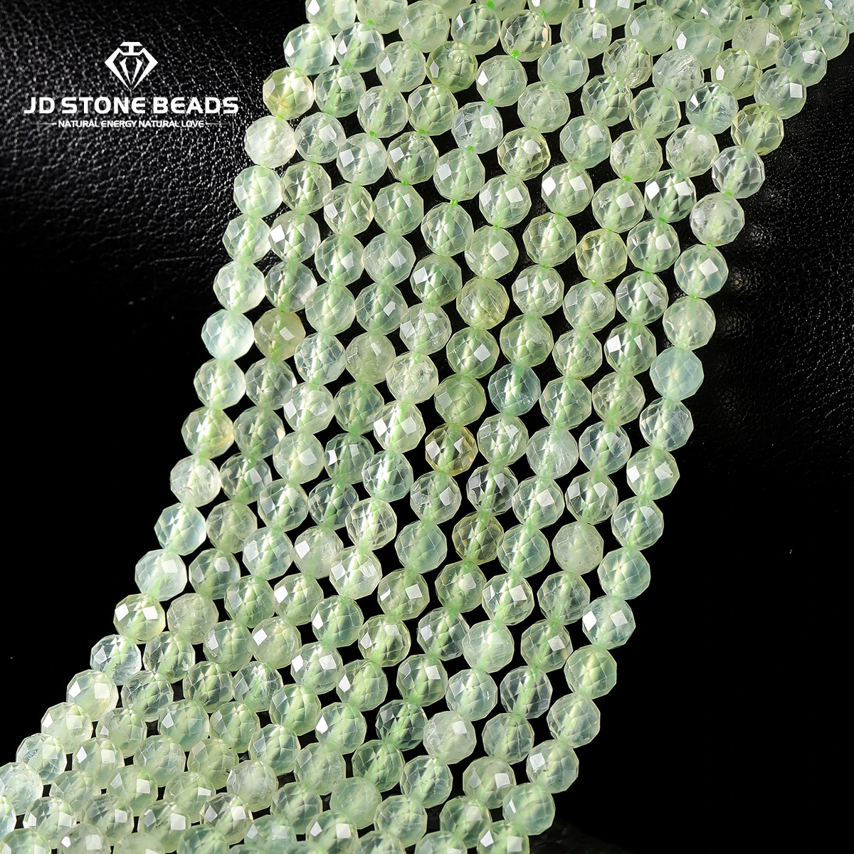 

7A Natural Faceted Prehnite Beads 2 3 4mm Loose Spacer Seed Gems Bead for Jewelry Making Diy Necklace Bracelet Accessory 15"