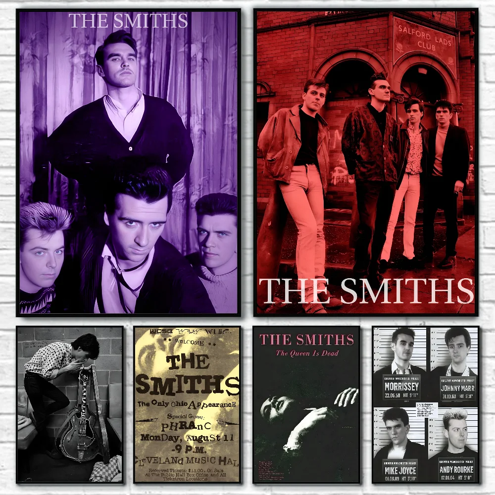 Póster de The Smiths Rock Band, papel impreso para el hogar, sala de estar, dormitorio, entrada, Bar, cafetería, decoración de pintura artística, 1 ud.