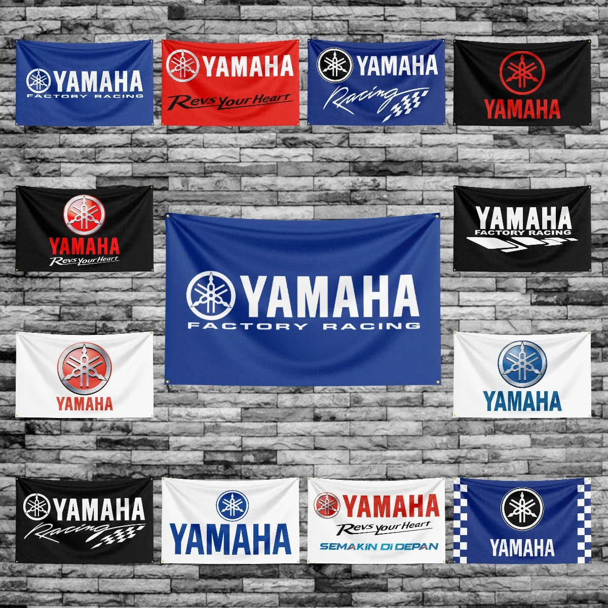 3x5 Ft Y-Yamahas Racing Flag Polyester Printed Cars Flags for Room Garage Decor Room tapestry