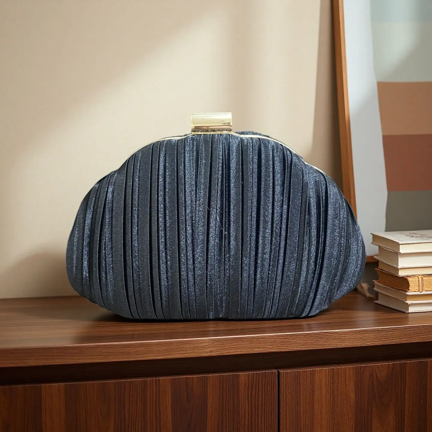 

Женский складной маленький клатч в стиле ретро, модные простые темпераментные вечерние сумки, сумка на плечо с цепочкой для выпускного вечера для женщин, свадебные клатчи