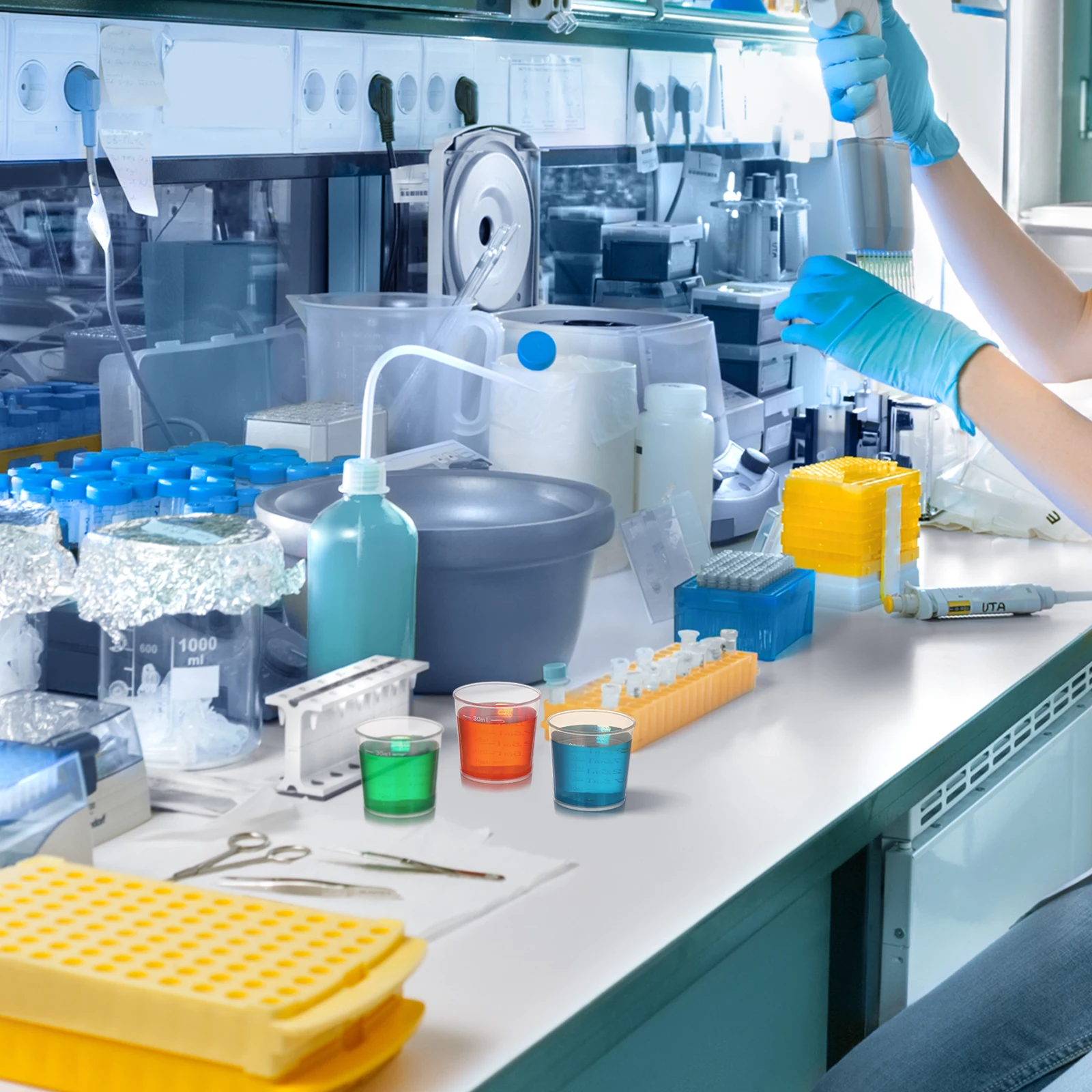 

50pcs 30Ml Plastic Graduated Measuring Cups Transparent Liquid Container Scale Markings Mixing Epoxy Resin Paint Stain Small