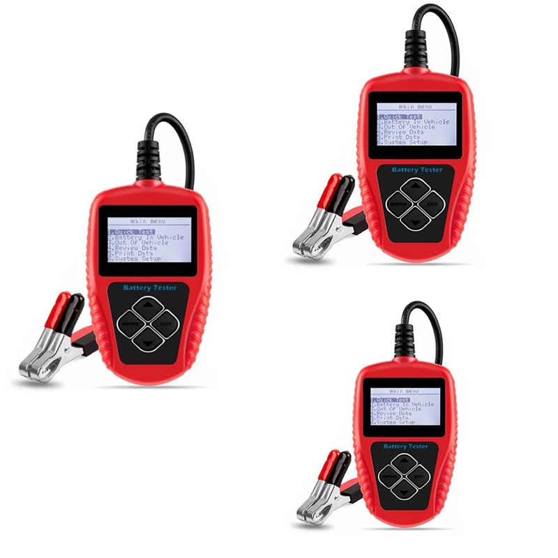 

BA101 Car Battery Tester 12V 100-2000CCA Battery System Detect Auto Load PK KW208 Nordic Version