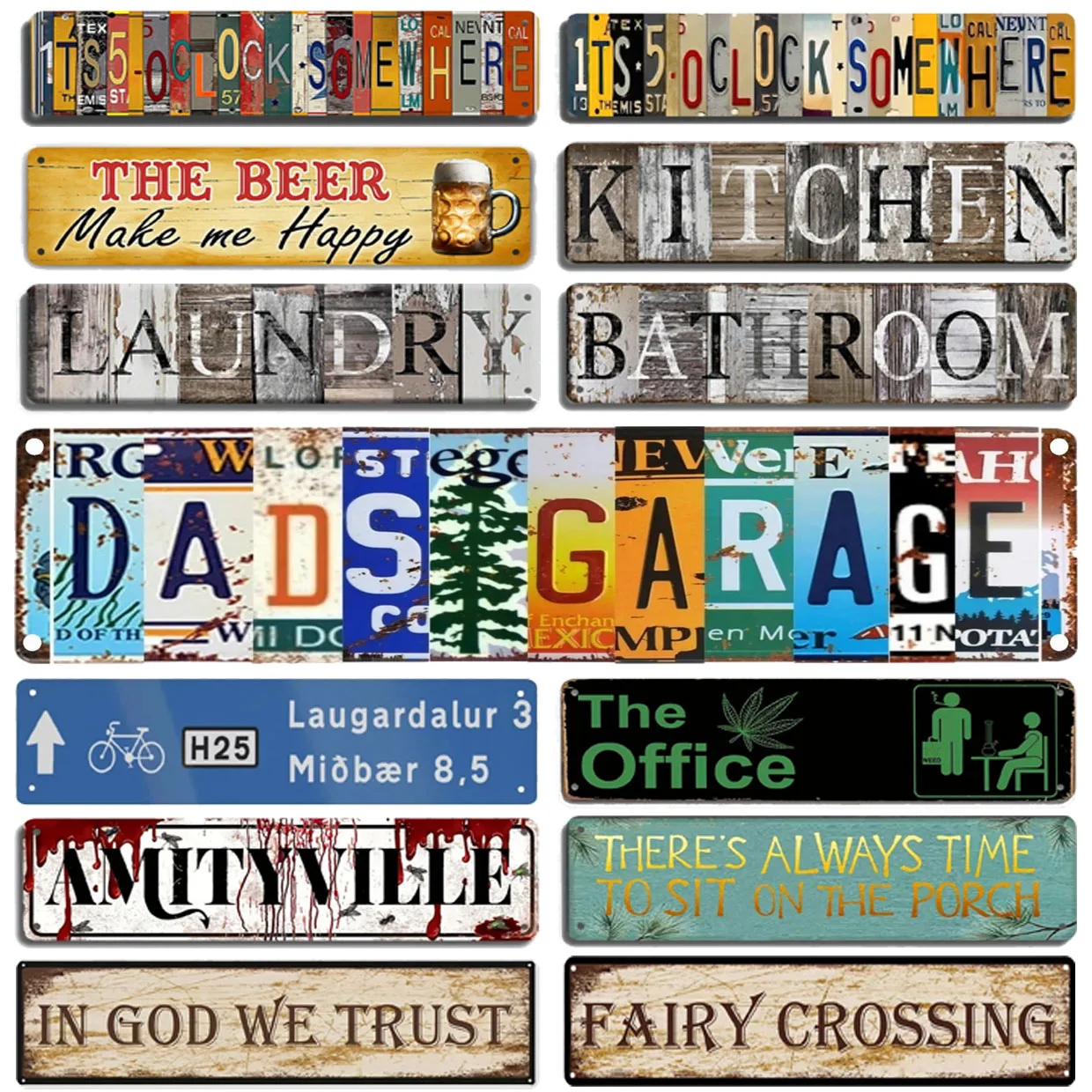 Retro Metal Tin Sig…