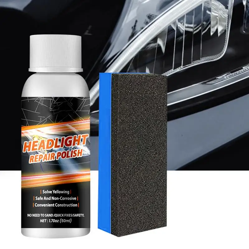 50ml Car Headlight Repair Fluid Headlight Scratch Remove Refurbish Headlight Repair Polish Anti-scratch Car Headlight Polishing