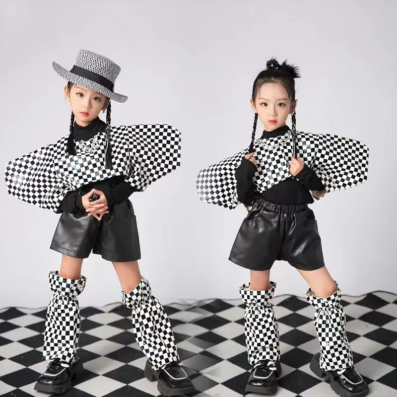 

Girls Meta-universe Technology Sense Catwalk Trendy Clothes, Children's Leather Clothes, Rock Car Models, Performance Clothes, B