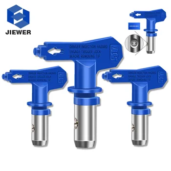 فوهات الطلاء الزرقاء بدون هواء 211 311 313 315 415 417 515 517 523 623 619 لقطع غيار ماكينة رش الطلاء بدون هواء