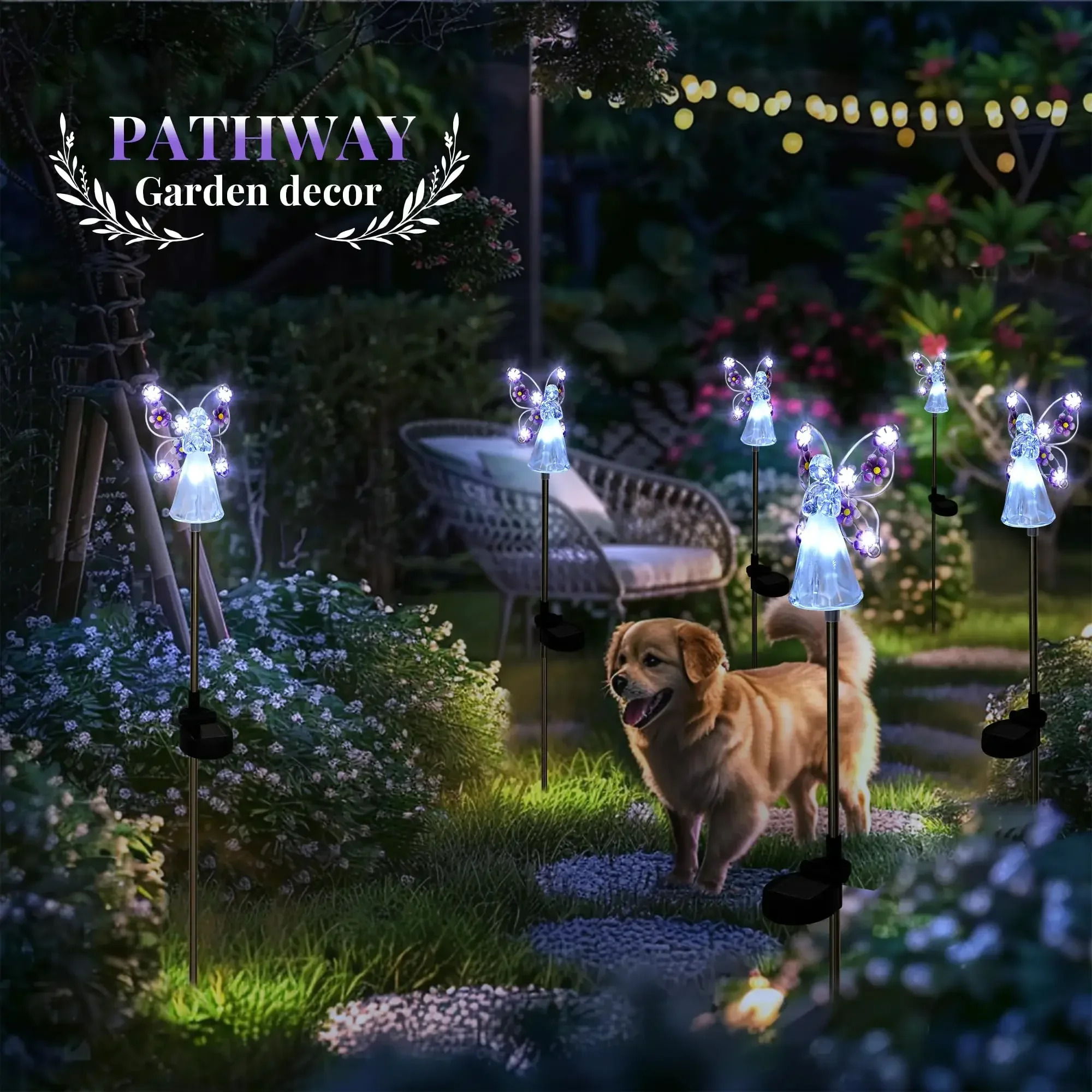Solar-Gartenlicht, Engel, Solarlandschaft, dekoratives Licht, im Freien, wasserdicht, Solar-Wegebeleuchtung, Grab, Friedhof, Sympathie, Geschenk