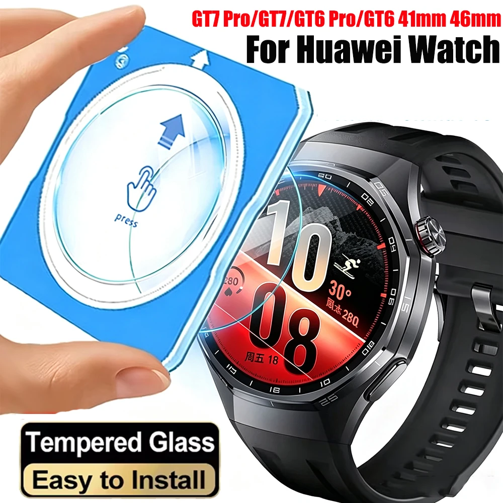 Easy to Install Tempered Glasss For Huawei Watch GT7Pro GT6Pro 46mm Anti-scratch Screen Protector For Huawei GT7 GT6 41mm 46mm
