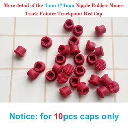 10x Red TrackPoint Caps Mouse Pointer 4mm 4x4mm for Lenovo Thinkpad T410 T420 T430 R400 T440p T510 T520 T540 P50 S430 E575 X200