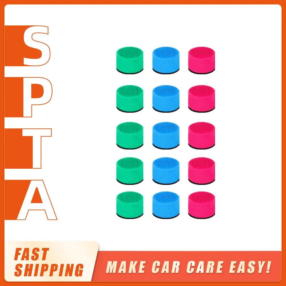 

SPTA 0.5inch(13MM) / 1inch(25MM) Mini Polishing Pad Detailing Polish Pads Kit For Car Corner Polishing/Waxing/Cleaning