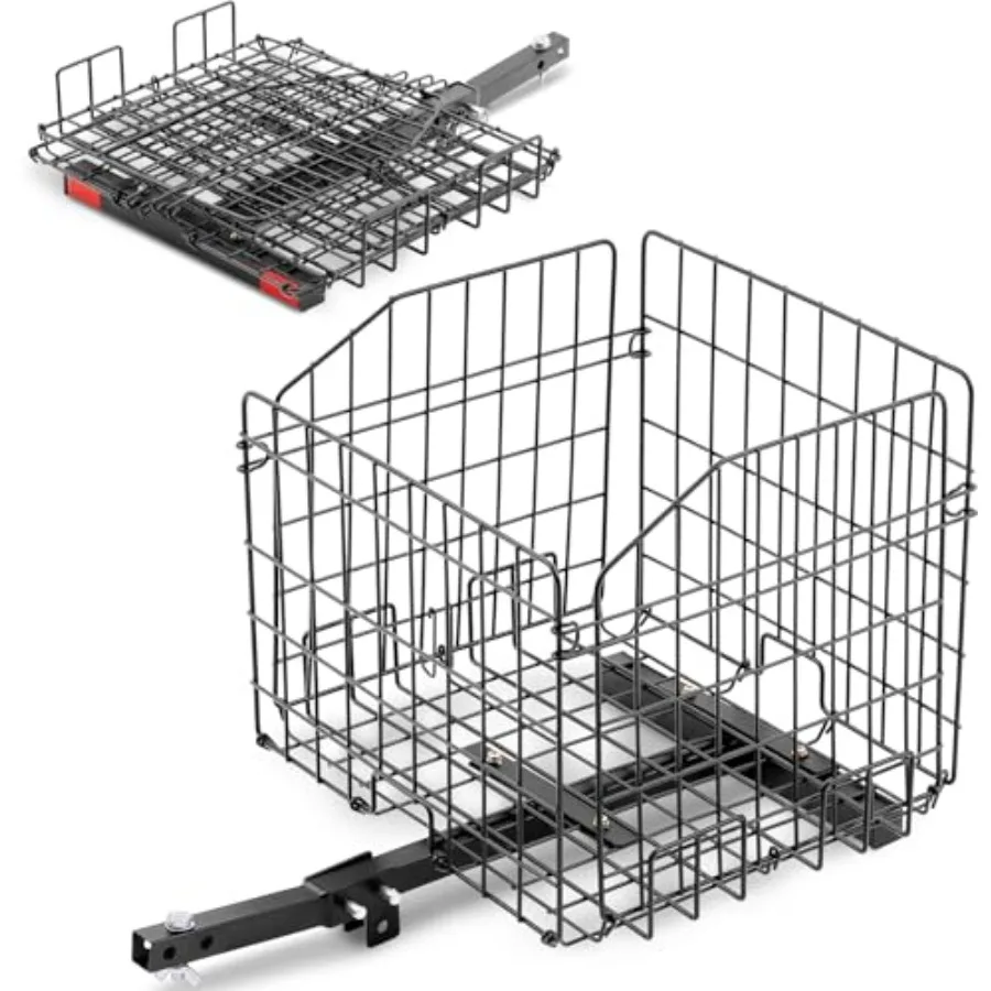 

Folding Rear Basket Metal Compatible with Most Golden Drive and Pride Mobility Scooter Waterproof Steel Heavy Duty Mobility Sco