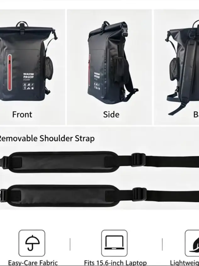 Cross-Border Pvc Outdoor Waterproof Bag, Leisure Sports Mountaineering Camping Backpack, Business Student Computer Waterproof Backpack