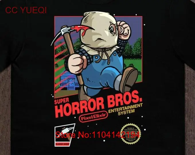 Super Horror Bros Part 2 80s Slasher Adult T Shirt long or short sleeves