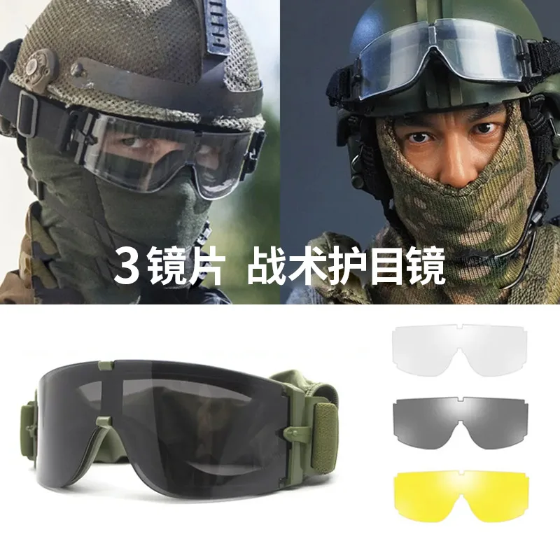 

2025 New Tactical Goggles, Military Anti-Impact UV400 for Outdoor Riding Airsoft Shooting, ANSI Z87.1 Safety Glasses Men Women​