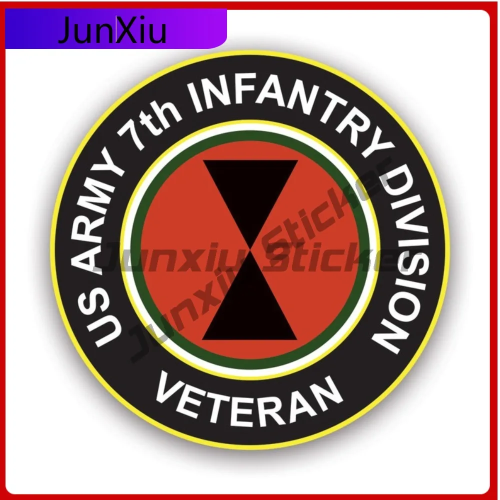

7th Us Army Infantry Division Veteran Funny Window Waterproof Vinyl Decal For Motorcycle Helmet High Quality Decor Fun Creative