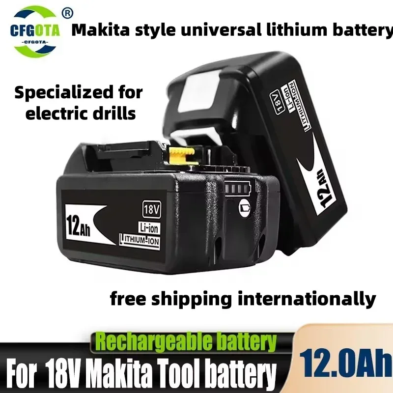 

100% Original 18V 12.0Ah Li-Ion Battery For Makita DDF487 DTW700 DGA404 DTD173 DHP487 Replacement 18v Power Tool Battery