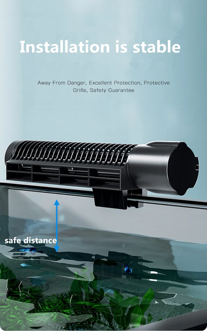 JEBAO adjustable fan fresh water summer fish tank aquarium silent cooling fan automatic constant temperature ACF200 cooling 