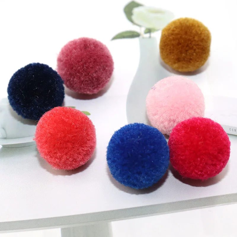 50Pcs/Pack 15mm Various Color Cashmere Ball Pompom Pompones DIY Wedding Sewing Home Velvet Ball Crafts Clothing Accessories
