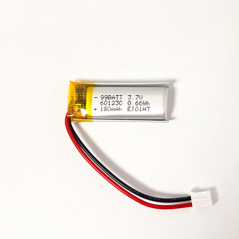 Akumulator litowo-jonowy 601230 180mAh 3.7V do wielokrotnego ładowania, polimerowy, litowy, do zestawu słuchawkowego Bluetooth TWS, wentylatora ręcznego, dyktafonu, długopisu, Walkmana, MP3 — zdjęcie produktu 7
