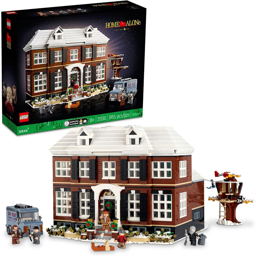 LEGO 21330 Fans Creative Home Alone Building Block Toy Set, Room Decoration